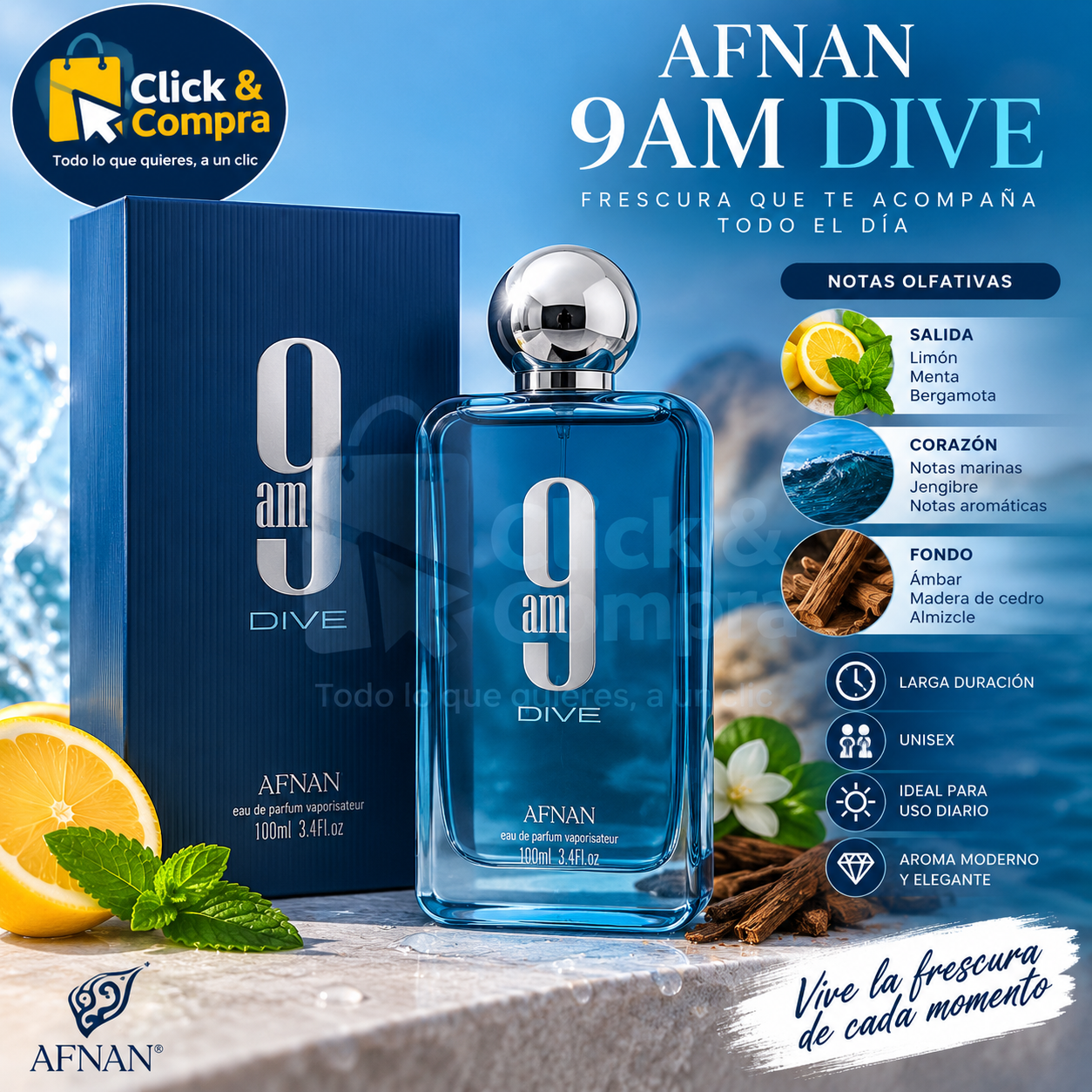 AFNAN 9AM DIVE de AROMA360